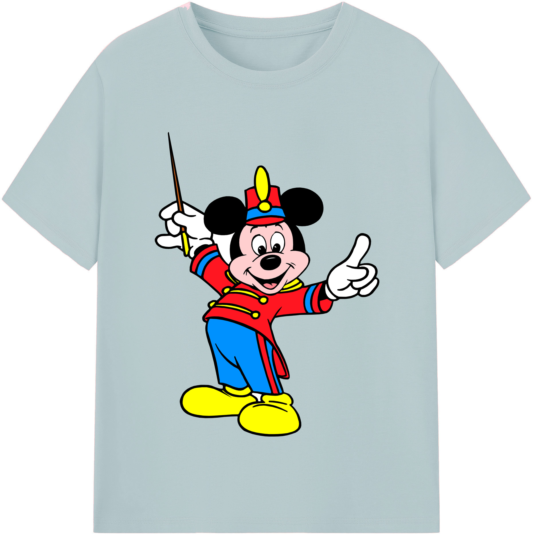 （画像用） ミッキーマウス Mickey Mouse 綿100％半袖Tシャツ（フロントプリント）